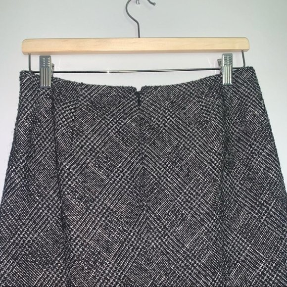 Talbots‎ Petites  A-Line Tweed Skirt Career Grey Black Size 6 US Petite - Picture 4 of 9